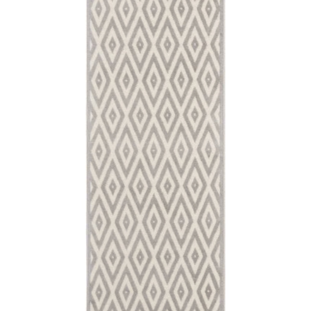 🆕NOURISON GRAFIX COLLECTION grey/off white 2.3 x 7.6 rug/runner